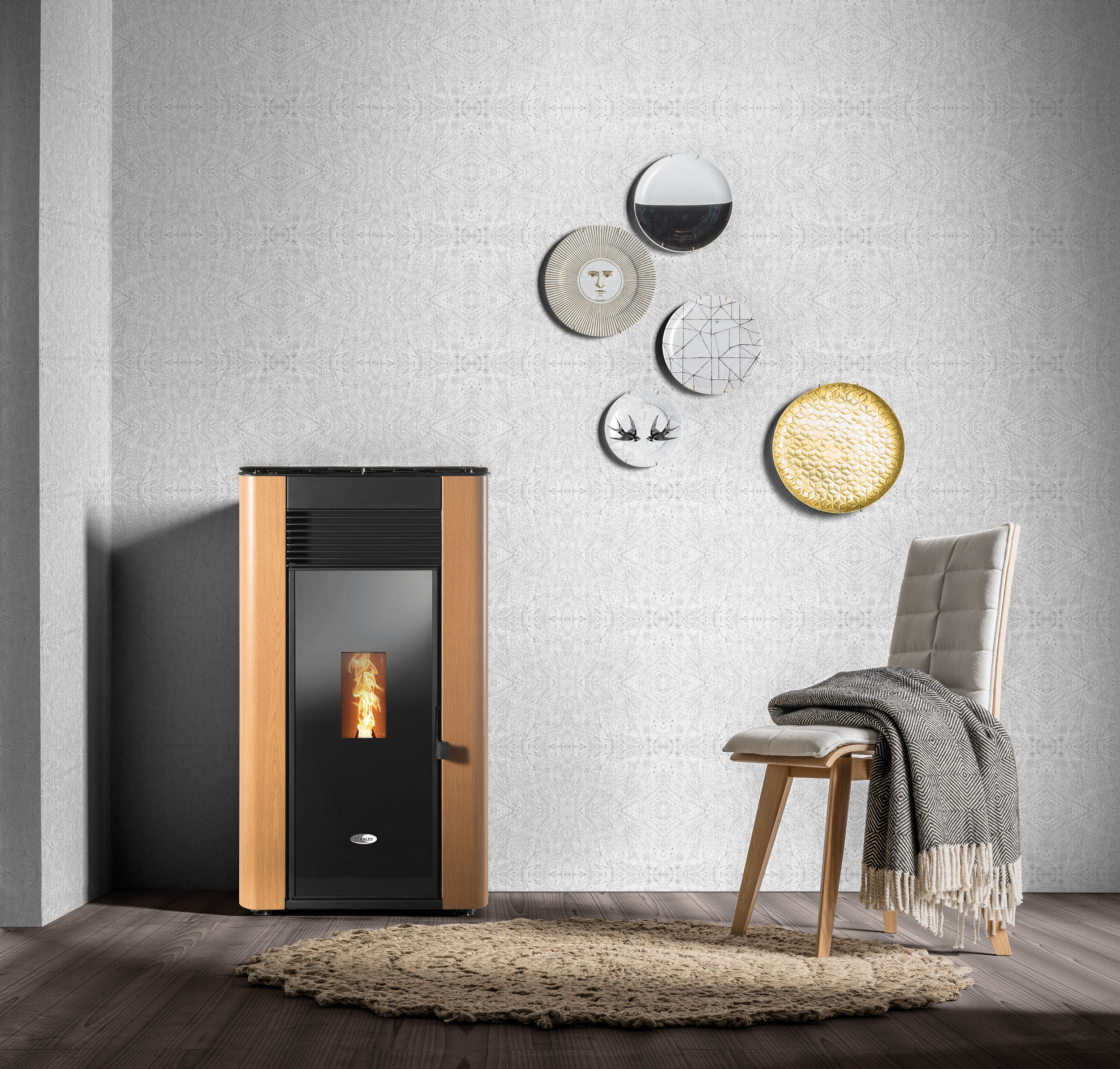 K1200+ SOLIS BOILER STOVE OAK